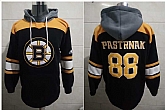 Boston Bruins 88 David Pastrnak Black Stitched Pullover Hoodie,baseball caps,new era cap wholesale,wholesale hats